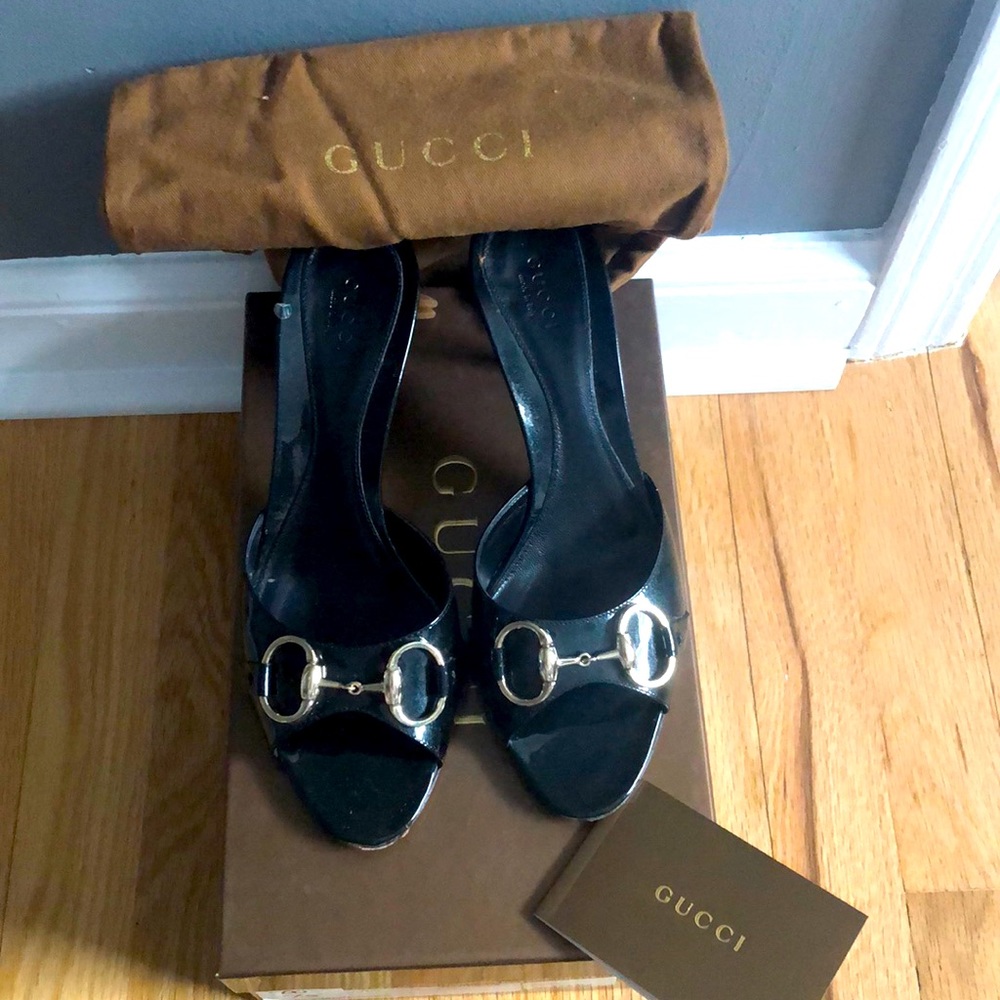 Gucci Open-Toe Heeled Sandals - Picture 1 of 12